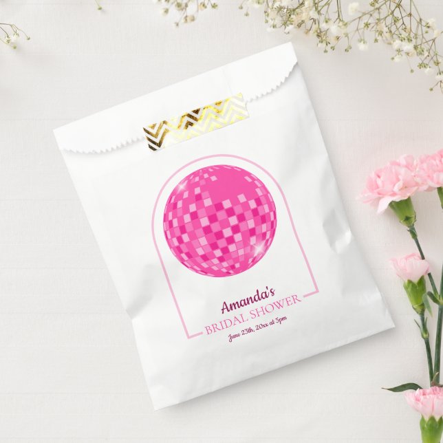 Sacolinha Chá de Noiva Disco Rosa Choque (Selado)