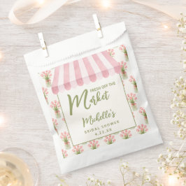 Sacolinha Chá de Noiva Floral Rosa Fresca do Mercado