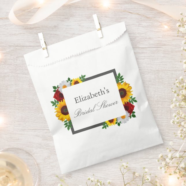 Sacolinha Chá de Noiva Floral Tradicional (Cortado)