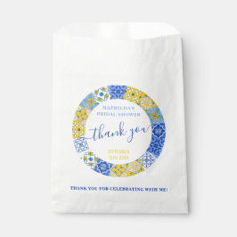 Sacolinha Chá de panela Azul Italiano de Verão - Obrigado