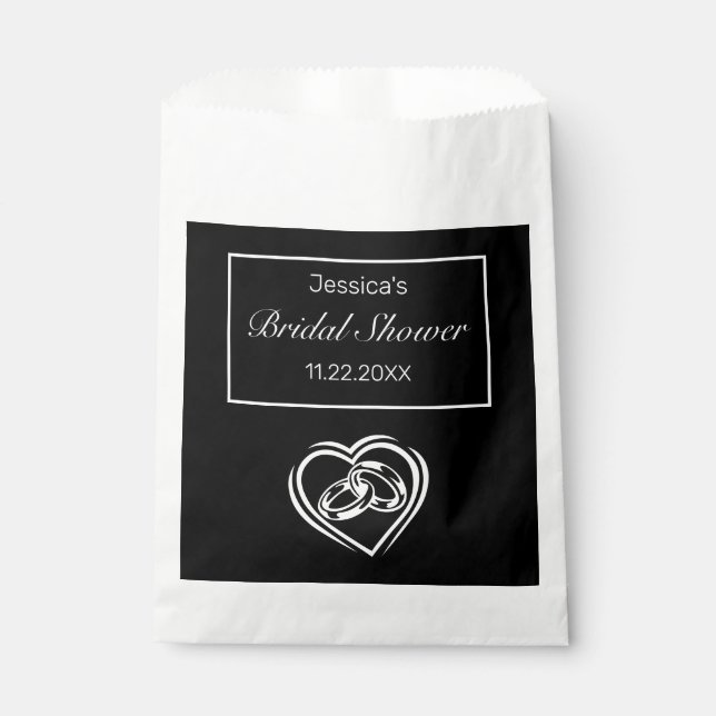 Sacolinha Chá de panela branco minimalista moderno (Frente)