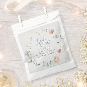 Sacolinha Chá de panela da coroa rosada das flores do jardim