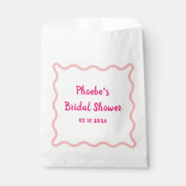 Sacolinha Chá de panela de Borda Wavy Whimsical manuscrito