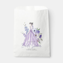 Sacolinha Chá de panela De Flor Roxo Obrigado