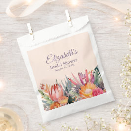 Sacolinha Chá de panela de Flores Tropicais Peach Fuzz