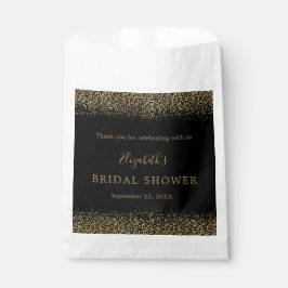 Sacolinha Chá de panela de Gama de Leopardo Preto Dourado