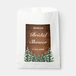 Sacolinha Chá de panela de pinheiros de madeira e floresta