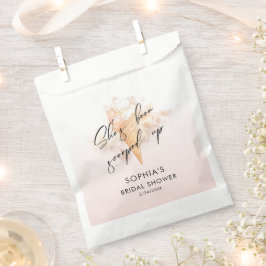 Sacolinha Chá de panela de Sorvete rosa com aquarela