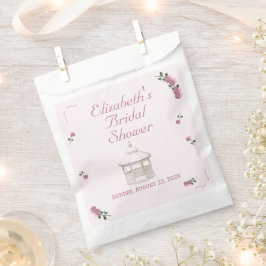 Sacolinha Chá de panela de Tea Party, Jardim Rosa