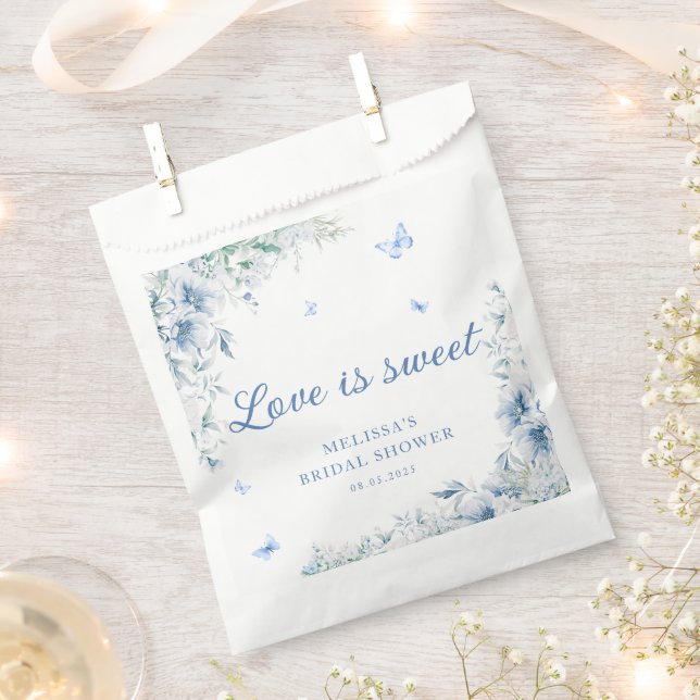 Sacolinha Chá de panela Elegante de Chinoiserie Azul e Branc (Cortado)