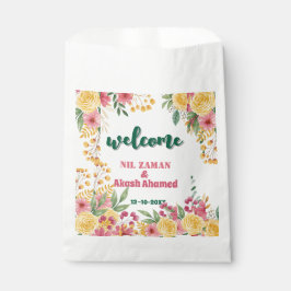 Sacolinha Chá de panela Floral Dual Name Elegante