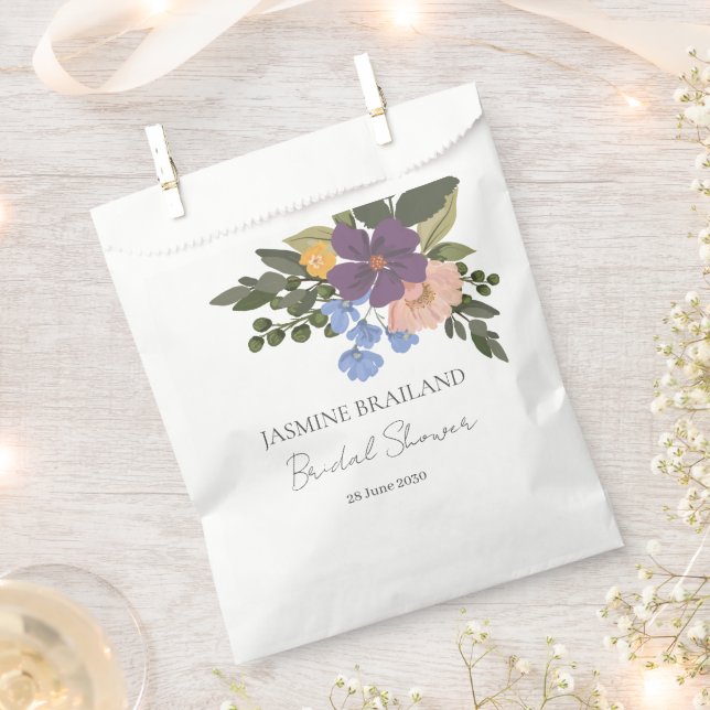 Sacolinha Chá de panela Floral e Buquê verde (Cortado)