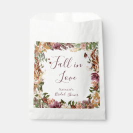 Sacolinha Chá de panela Floral Fall Bolsas Favoráveis