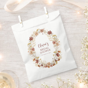 Sacolinha Chá de panela Floral Floral de Boho Rustico Person