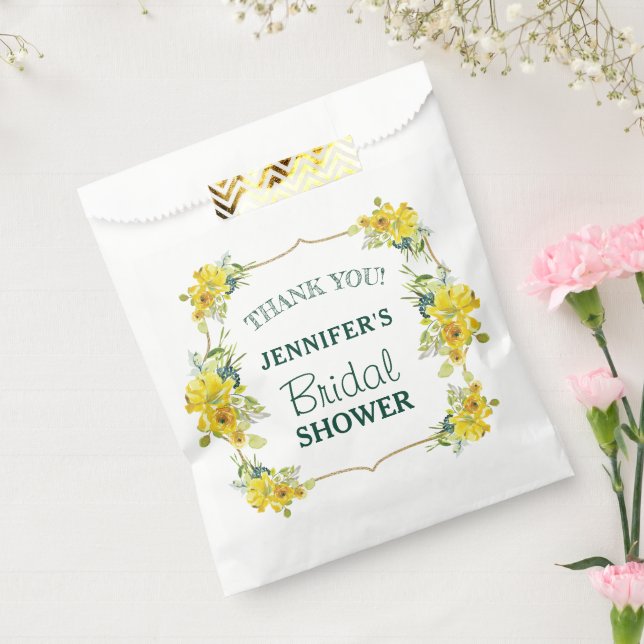 Sacolinha Chá de panela Floral Primavera Amarelo Fresco Obri (Selado)