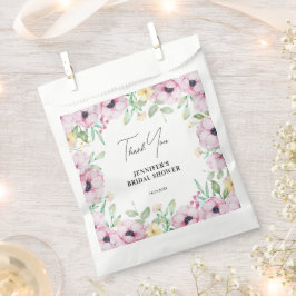 Sacolinha Chá de panela Floral Rosa