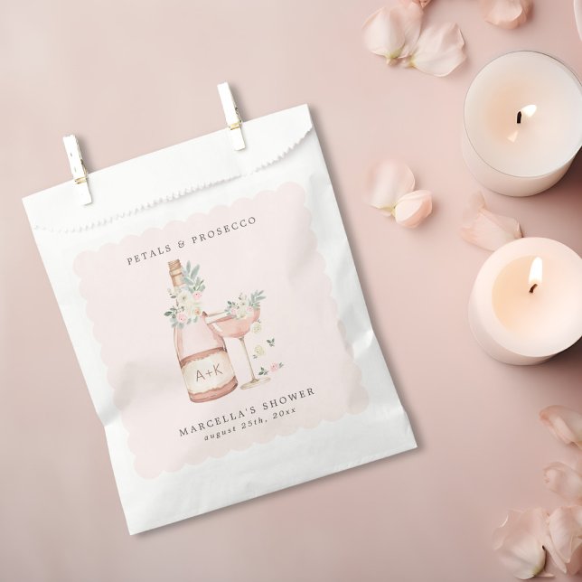 Sacolinha Chá de panela Petals & Prosecco - Bachelorette (Criador carregado)