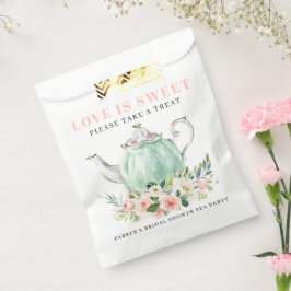 Sacolinha Chá de panela Tea Party Love is Sweet Favor Bag