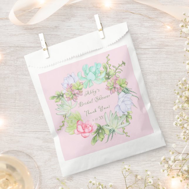 Sacolinha Chá de panela Verde Suculente De Frota  Favorece B (Cortado)