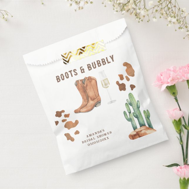 Sacolinha Chá de panela Western Boots & Bubbles (Selado)