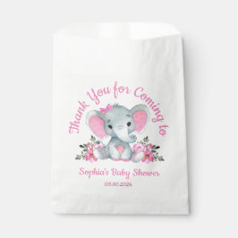 Sacolinha Chá Elefante Floral Cor-de-rosa Floral Bolsas Favo