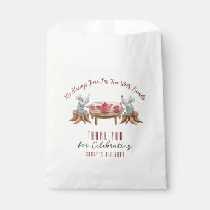 Sacolinha Chá Para Dois Saco De Favor Branco Personalizado