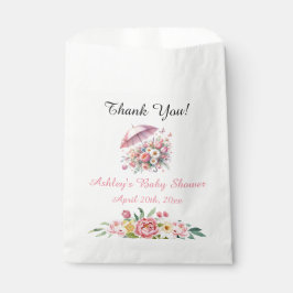 Sacolinha Chás de abril trazem Chá de fraldas de flores