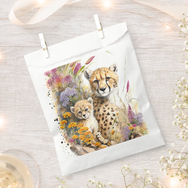 Sacolinha Cheetah Baby e mamãe (Cortado)