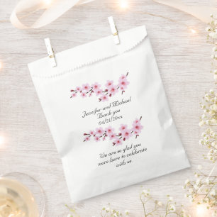 Sacolinha Cherry Blossomo Pink Casamento Personalizar Obriga