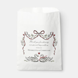 Sacolinha Chic Love Birds Wedding Favor Bags