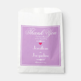 Sacolinha Chic Mauve Casamento Nomes Brancos Rascunho Obriga