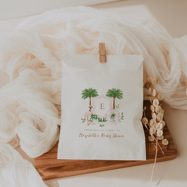 Sacolinha Chic Retro Palm Springs Chá de Bebê (Criador carregado)