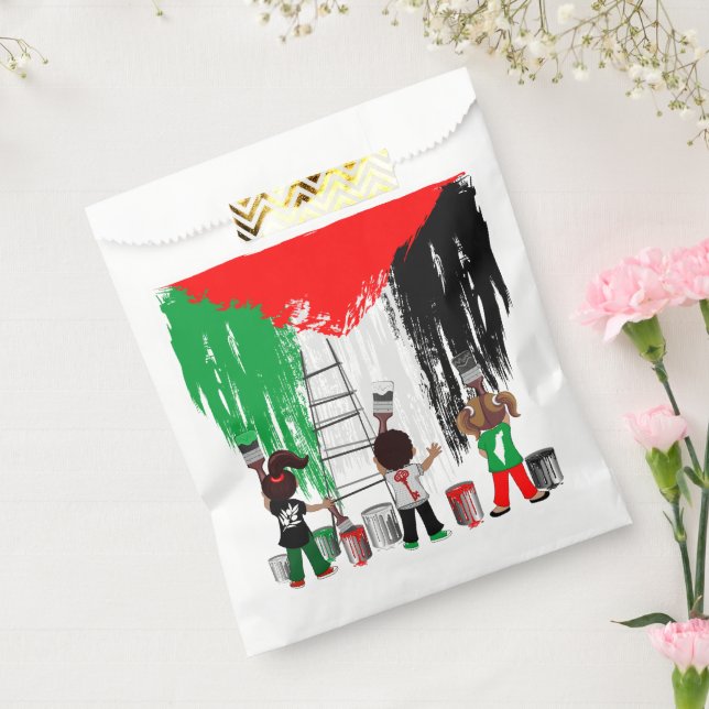 Sacolinha Children of Gaza Painting Palestine Flag  (Selado)