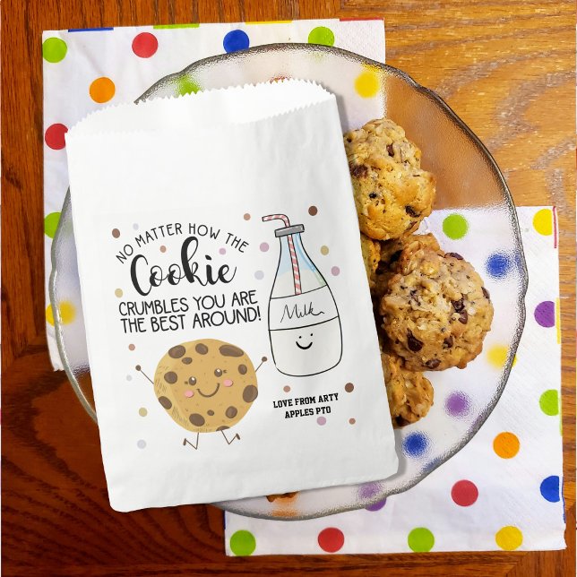 Sacolinha chocolate chip não importa como o biscoito se desm (Criador carregado)