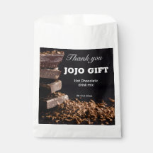 Chocolate preto personalizado design de festa prof