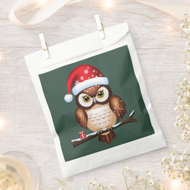 Sacolinha Chouette Noël (Cortado)
