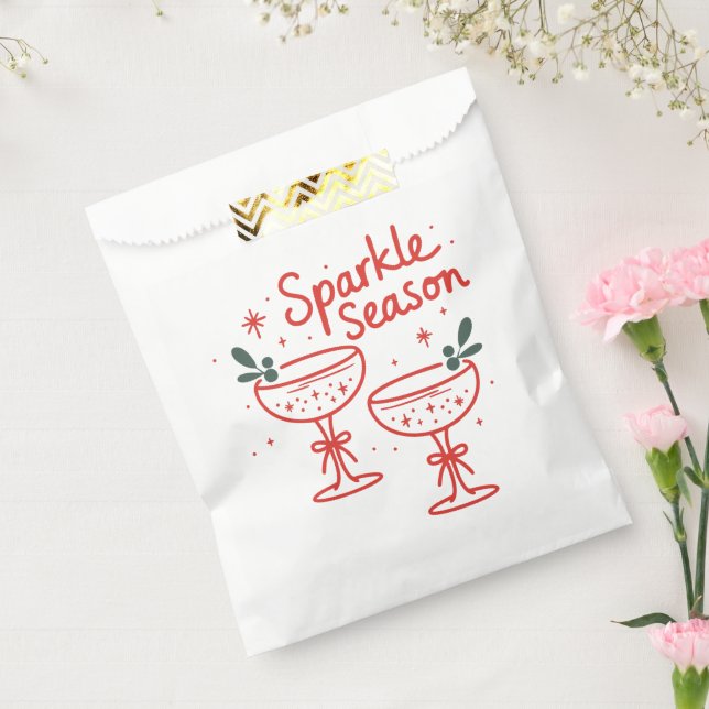 Sacolinha Christmas Cocktails Sparkle Season  (Selado)