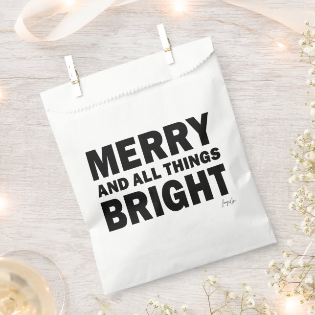 Sacolinha Christmas Party Favor Bags | Merry & Bright (Cortado)