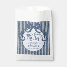 Sacolinha Chuva de Bebê em Jeans Azul Coquette