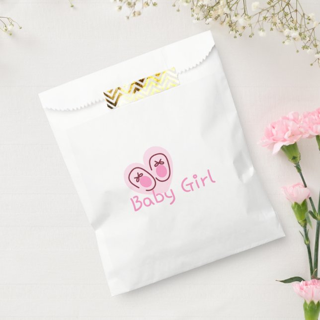 Sacolinha Chuva de Bebê Menina Sapatinhos Rosa (Selado)