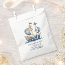 Chuva de Bebê Navio de Velas Azul Náutico Fofo