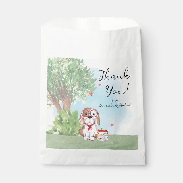 Sacolinha Chuva de Bebê Tema de Livro Personalizado (Frente)