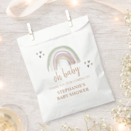 Sacolinha Chuva de Boho Baby Shower Abstenção Obrigada