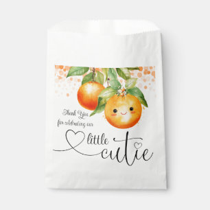 Sacolinha Chuva de Laranja Little Cutie Baby Shower