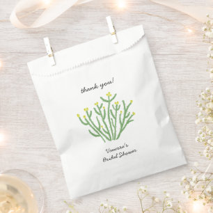 Sacolinha Chuva de Noiva com Cacto Flor Amarela Cholla