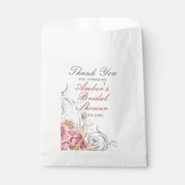 Sacolinha Chuva de Noiva Floral Rosa Chique