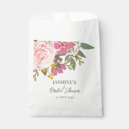 Sacolinha Chuva de Noivas Primavera Jardim Floral Rosa