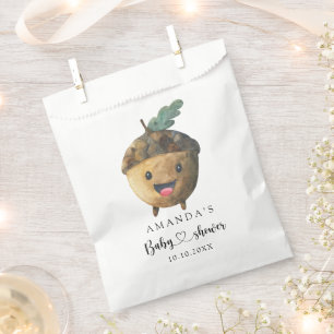 Sacolinha Chuva de outono bolota Baby Shower