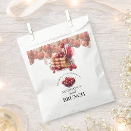 Sacolinha Chuva de presentes de casamento com flor de cereje