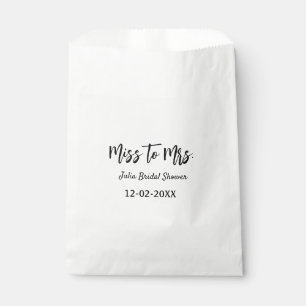 Sacolinha Chuva de presentes de Miss para Mrs elegante simpl